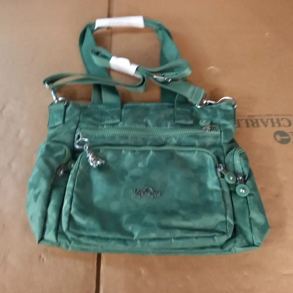 KIPLING GREEN MULTI POCKET BAG