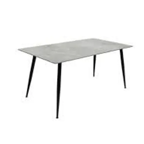 BOXED RIGA 1.3m DINING TABLE - GREY STONE (2 BOXES)