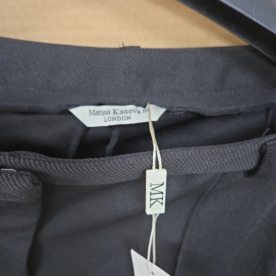 MARINA KANEVA LONDON BLACK TROUSERS – UK 10