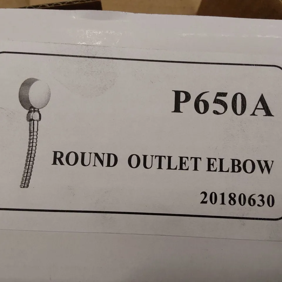CASE OF APPROXIMATELY 50 ROUND OUTLET ELBOWS P650A