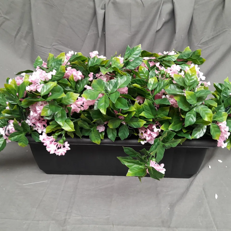 GARDEN REFLECTIONS FAUX CREPE MYRTLE PRE-LIT TRAILING WINDOW BOX
