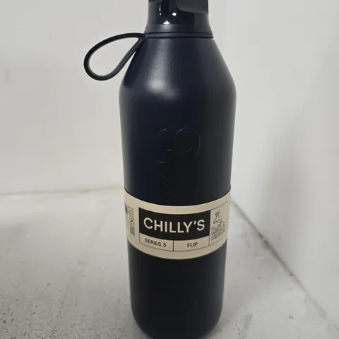 CHILLYS SERIES 3 FLIP BOTTLE NAVY (1L)