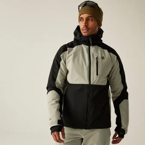 BRAND NEW DARE 2B EAGLE III MENS SKI JACKET IN ABBEYSTONE/BLACK SIZE SMALL