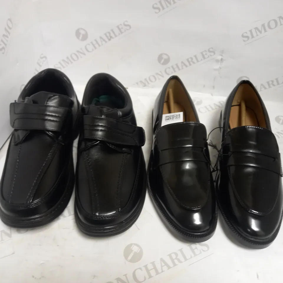 BLACK FORMAL SHOES 2 PAIRS 