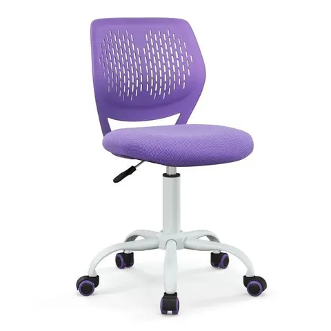 BOXED COSTWAY PURPLE ERGONOMIC CHILDREN STUDY CHAIR