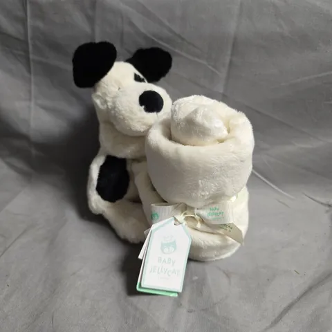 JELLYCAT BASHFUL BLACK & CREAM PUPPY – BABY JELLYCAT LONDON PLUSH TOY 
