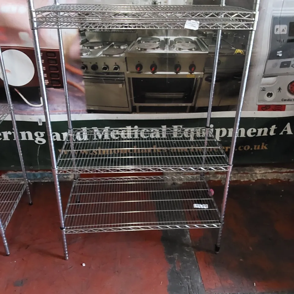 2 X METAL RACKING WAREHOUSE/BUSINESS STORAGE SHELVES