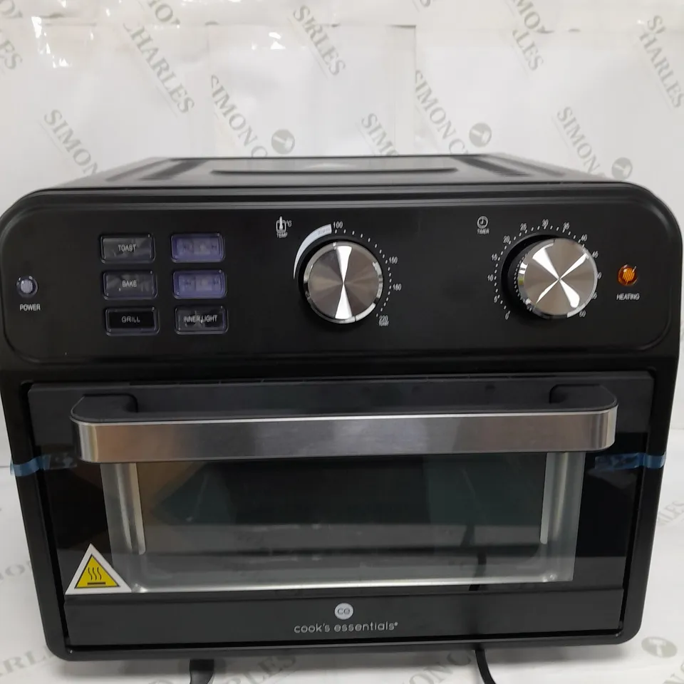 BOXED COOK'S ESSENTIAL 21-LITRE AIRFRYER OVEN IN BLACK