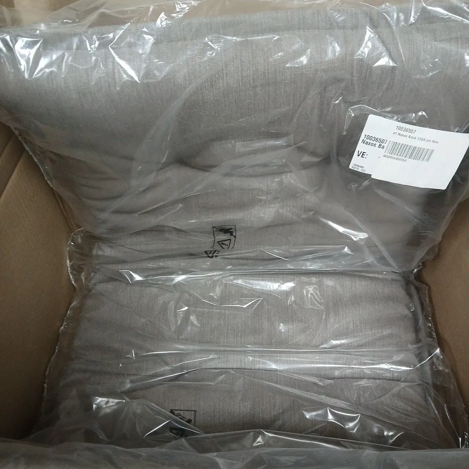 GREY FABRIC BENCH CUSHION