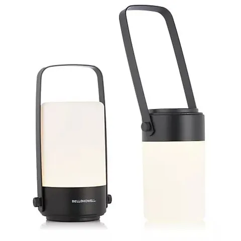 BELL & HOWELL SET OF 2 METAL LANTERN & TABLE LAMPS