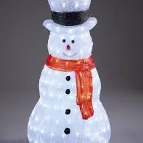 BOXED 70CM ACRYLIC LIGHT UP SNOWMAN