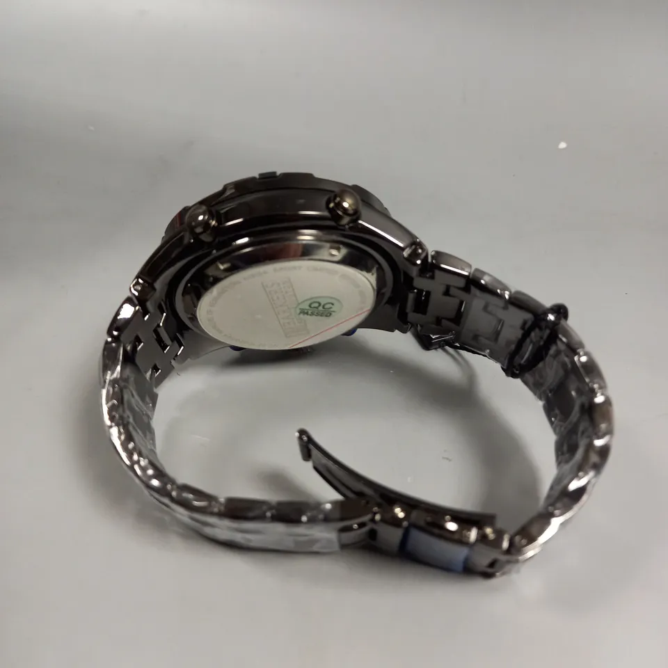 BOXED BARKERS OF KENSINGTON MEGA SPORT BLUE DIAL WATCH 