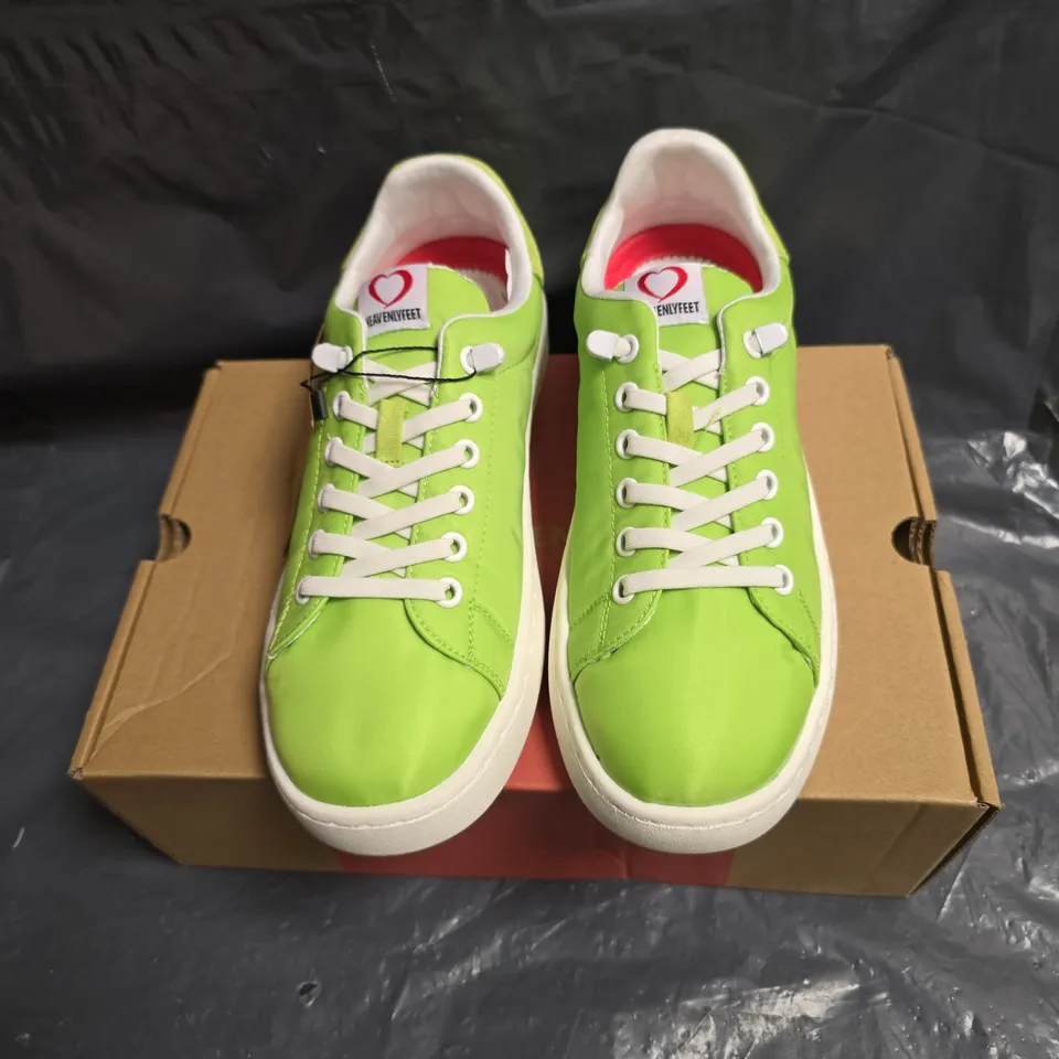 HEAVENLY FEET ZEN APPLE LIME GREEN TRAINERS – UK 5 (EU 38)