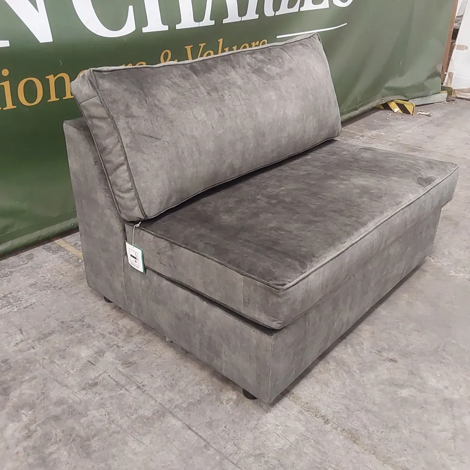 QUALITY DESIGNER GREEN VELVET 2 SEATER SOFA BED 