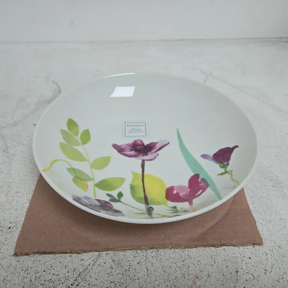 SET OF 4 PORTMEIRION WATER GARDEN 22CM BOWLS BOXED