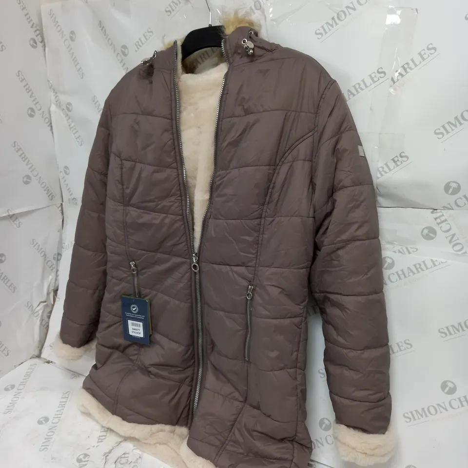 REGATTA PADDED WOMENS WINTER JACKET BROWN SIZE 16