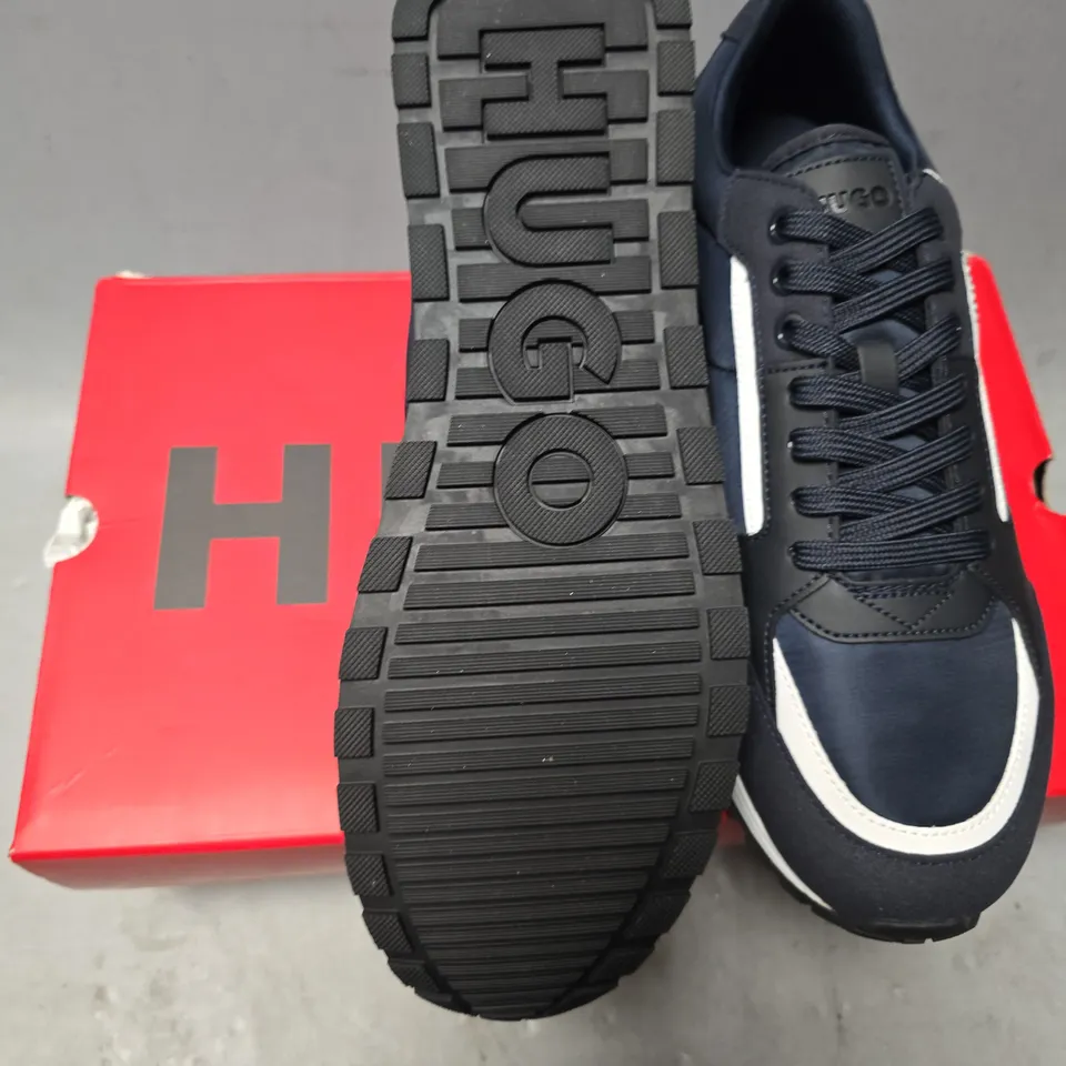 BOXED HUGO BOSS ICELIN RUNN DARK BLUE SIZE 7