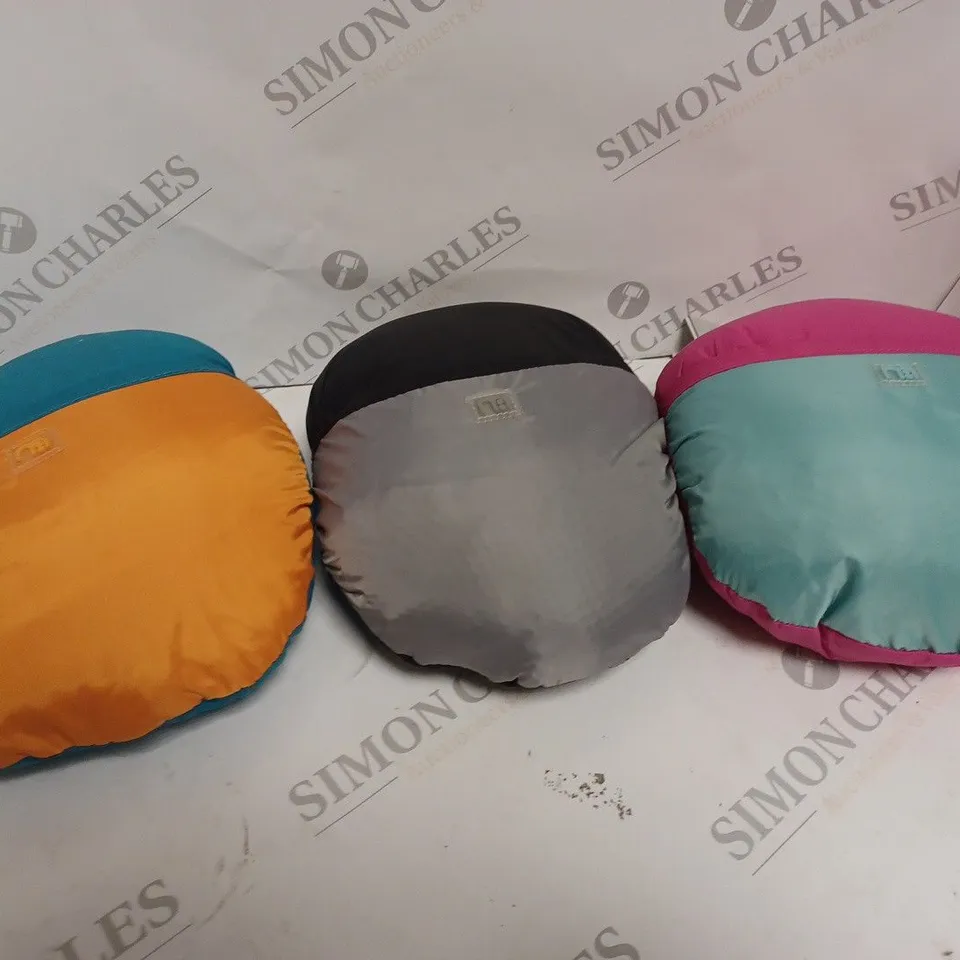 3 X MOTHERCARE COMPACT COSYTOES IN ASSORTED COLOURS 