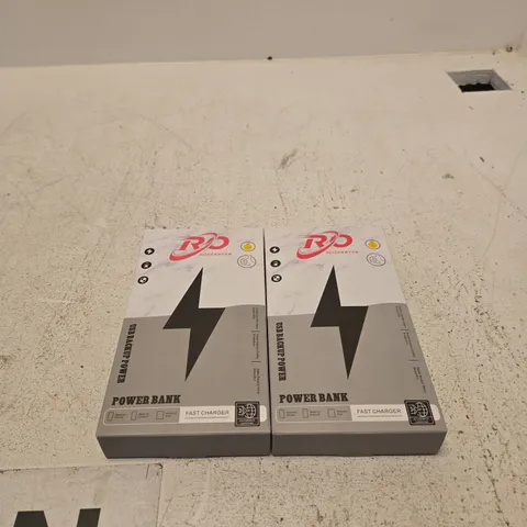 2 X ROSEKEYSB USB BACK UP POWER BANK FAST CHARGER BOXED