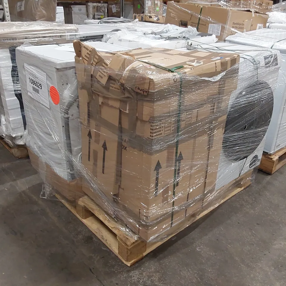 PALLET OF APPROXIMATELY 4 UNPROCESSED RAW RETURN WHITE GOODS TO INCLUDE;