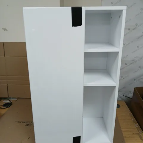 WHITE CABINET WITH ADDITIONAL SHELVES - COLLECTION ONLY