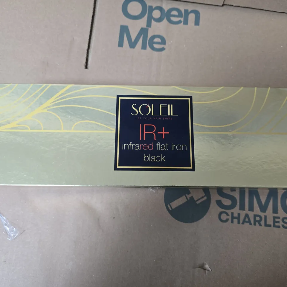 SOLEIL IR+ INFRARED FLAT IRON – BLACK
