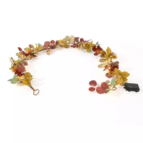 6FT PRELIT EUCALYTPUS AUTUMN GARLAND