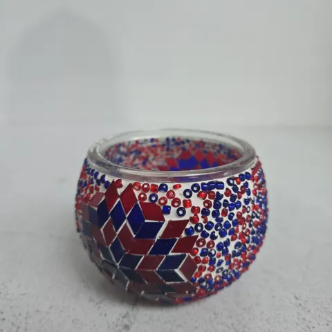 BOXED LIVMORE MOSAIC GLASS CANDLE - LAVENDER 