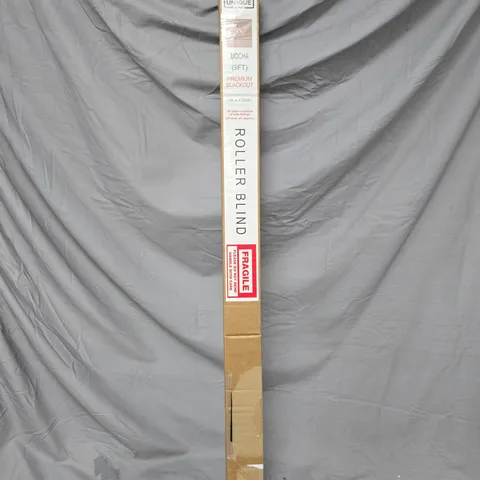 BOXED A.UNIQUE HOME PREMIUM TRIMMABLE THERMAL BLACKOUT ROLLER WINDOW BLIND - 3FT - MOCHA