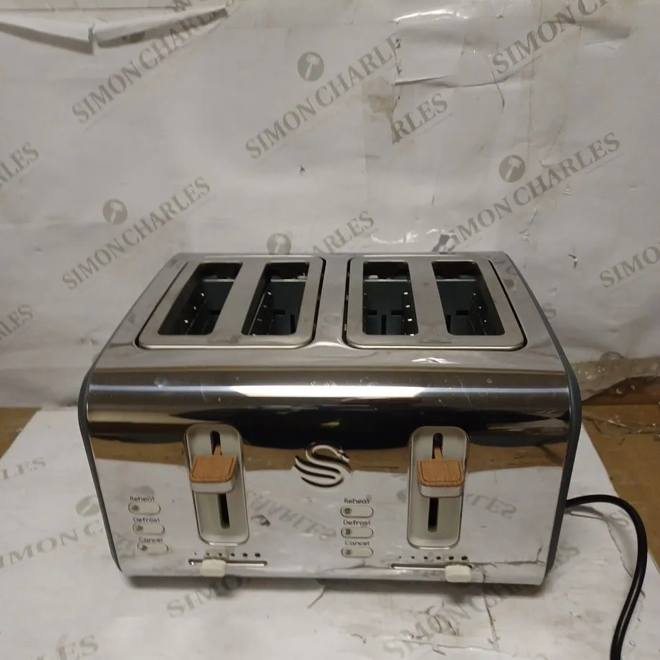 SWAN NORDIC 4-SLICE TOASTER - GREY