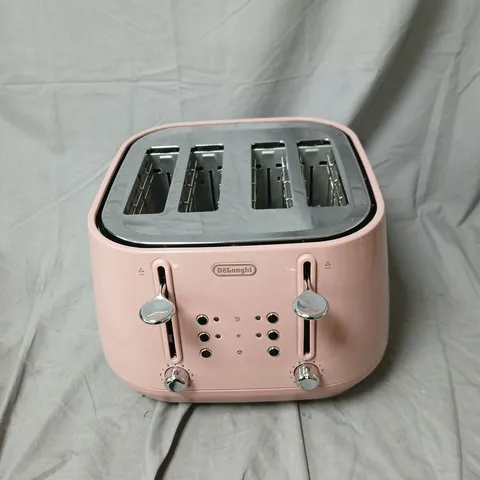 DELONGHI 4-SLICE TOASTER – PINK