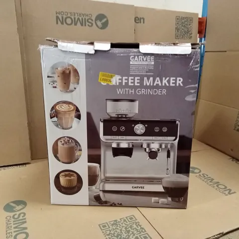 BOXED GARVEE CM5020-GS COFFEE MAKER WITH GRINDER
