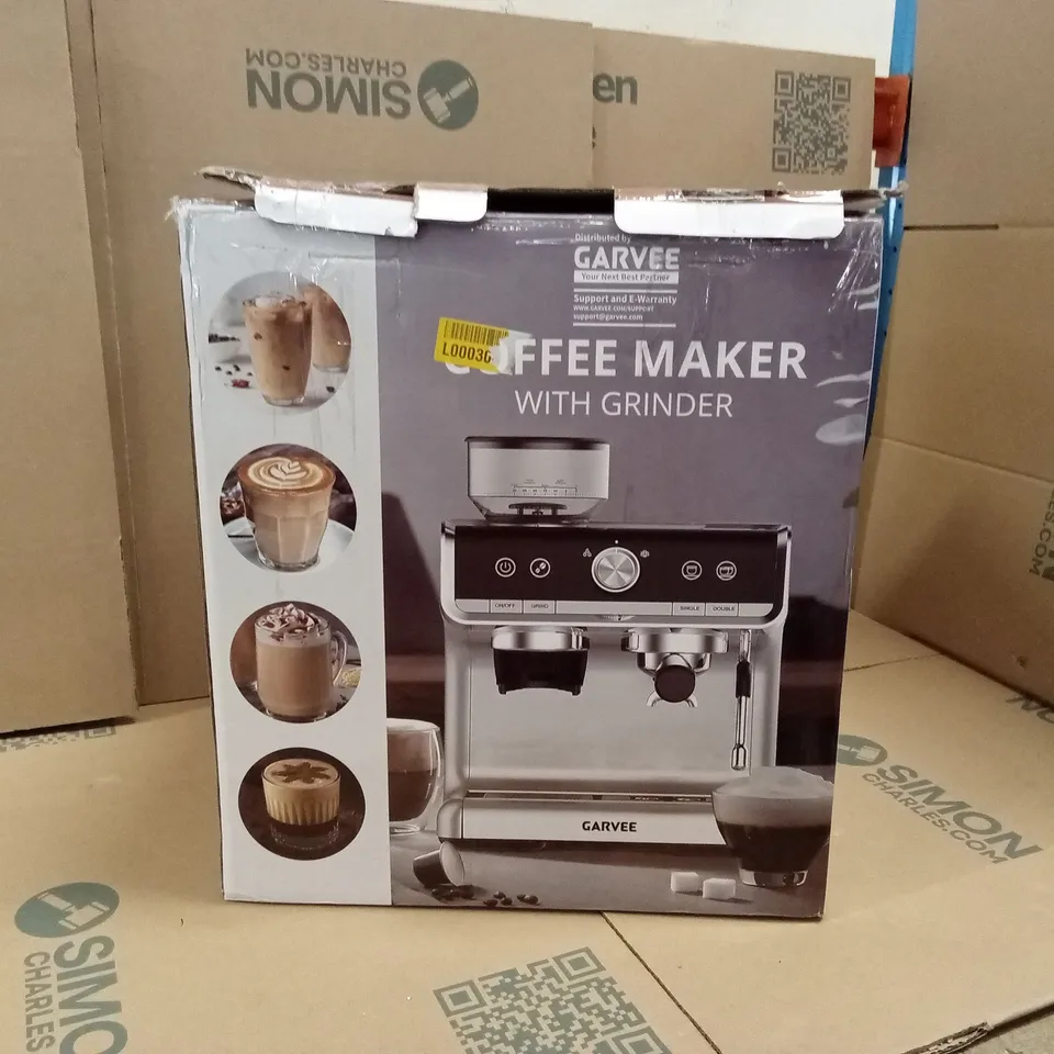 BOXED GARVEE CM5020-GS COFFEE MAKER WITH GRINDER