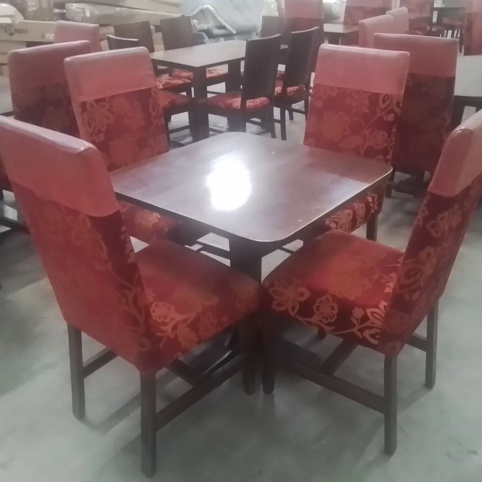 PUB RESTAURANT DINING TABLE WITH 4 CHAIRS