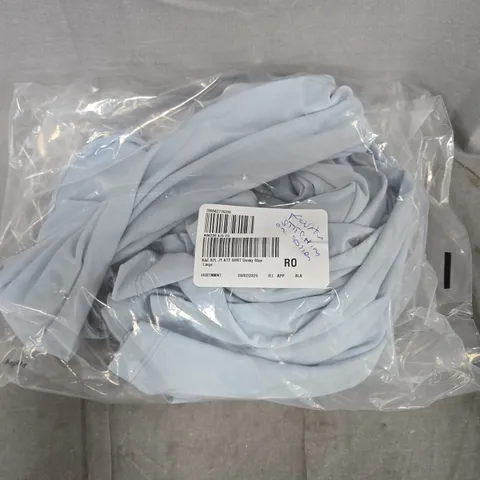 BAGGED KIM & CO BRAZIL JERSEY ATTITUDE COLLAR SHIRT IN DUSKY BLUE SIZE LARGE