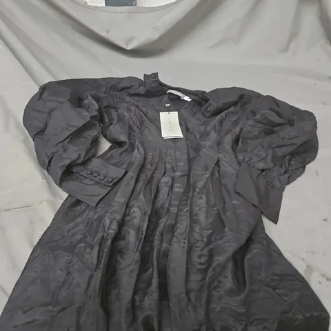 MINT VELVET WOMEN'S BLACK DRESS/TOP WITH PLEATED DETAILING - UK 10 