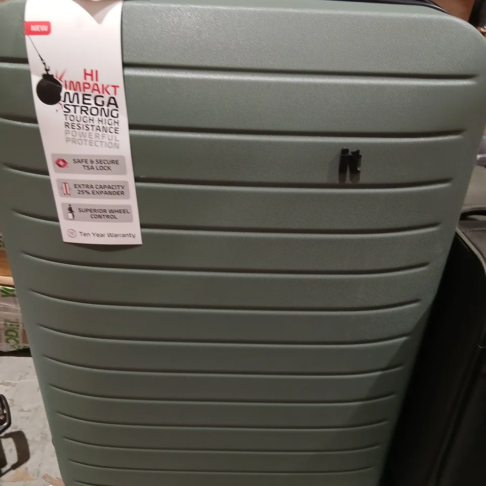 IT HARD-SHELL GREY 4-WHEEL TRAVEL SUITCASE