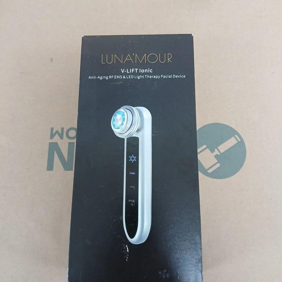 LUNAMOUR V-LIFT IONIC ANTI-AGING RF EMS & LED LIGHT THERAPY FACIAL DEVICE (BOXED)