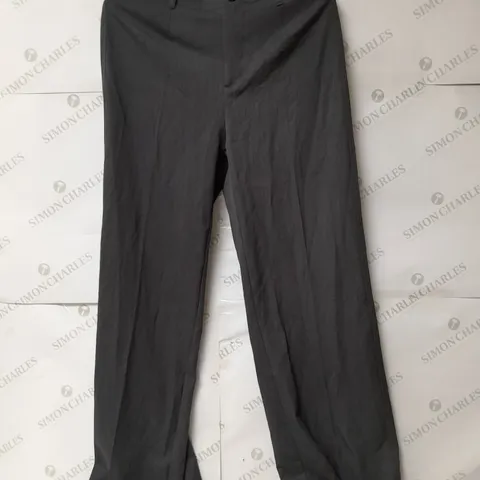 BERSHKA WIDE LEG TROUSERS IN DARK GREY SIZE 12