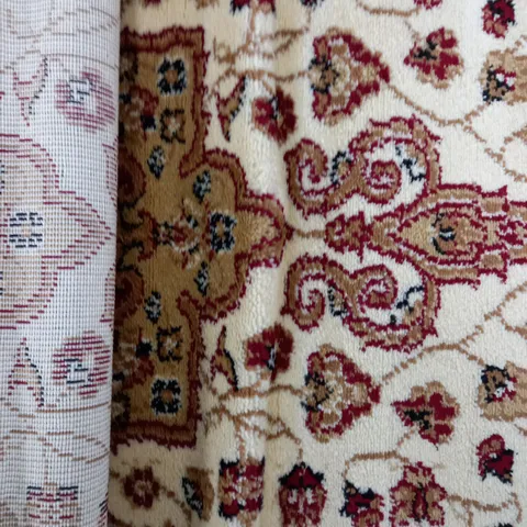 ROMA NADINE DUZ RUG DESIGN 174 VINTAGE CREAM RED RUG 60 X 110CM