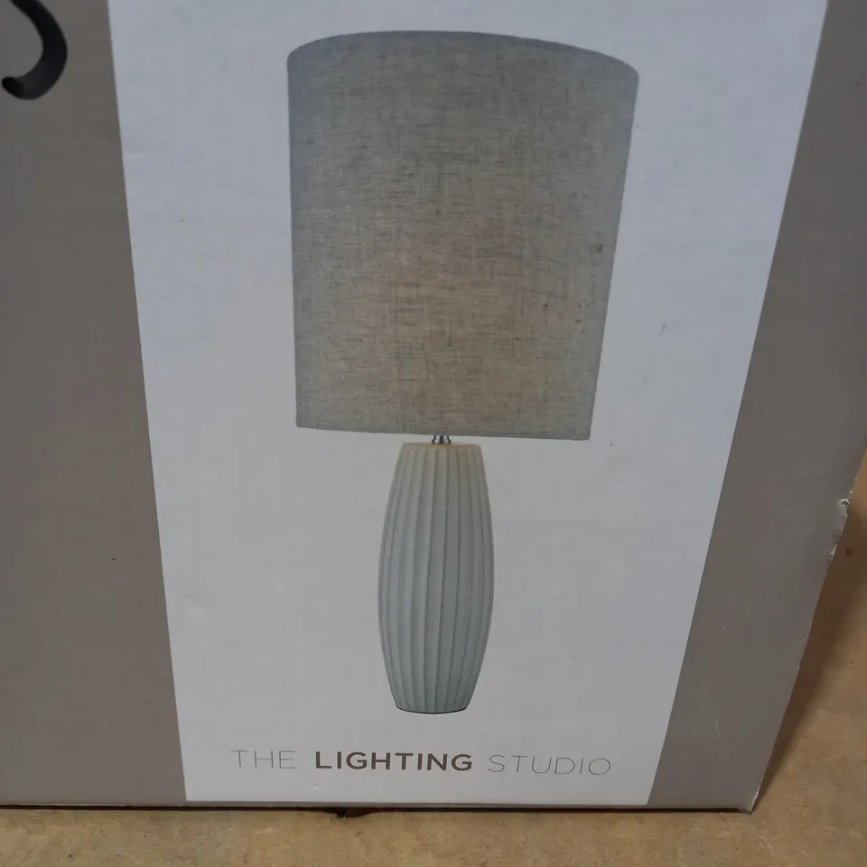 THE LIGHTING STUDIO BOSTON CERAMIC CREAM TABLE LAMP