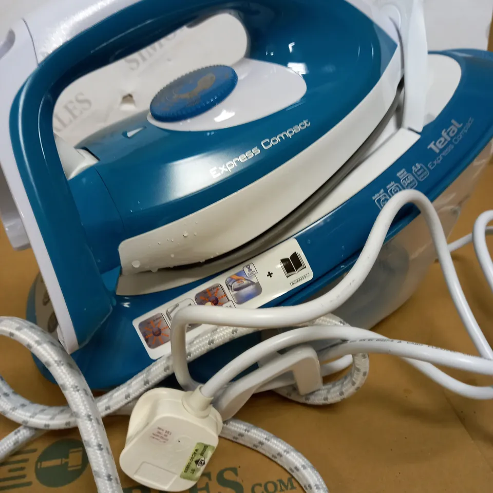 TEFAL EXPRESS COMPACT SV7111 STEAM GENERATOR IRON/AQUA BLUE