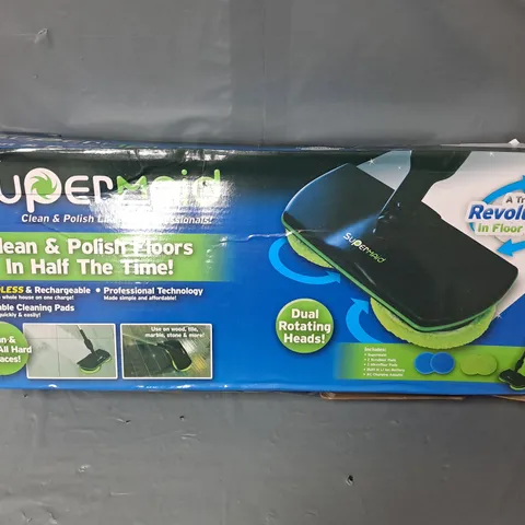 BOXED CORDLESS SUPERMAID FLOOR CLEANER/POLISHER