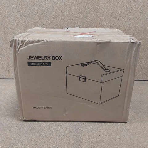 BOXED JEWELLERY BOX - WHITE
