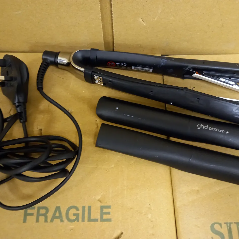 GHD PLATINUM+ STYLER BLACK PROFESSIONAL SMART HAIR STRAIGHTENERS