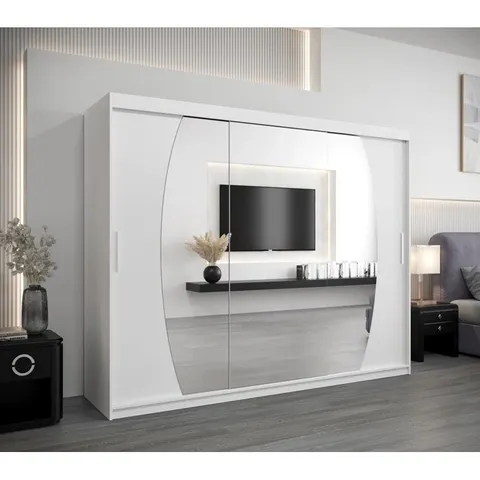BOXED DAUCOURT 2 DOOR SLIDING WARDROBE (4 BOXES)