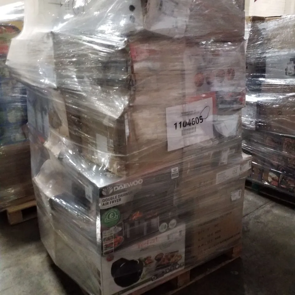 PALLET OF APPROXIMATELY 30 UNPROCESSED RAW RETURN HOUSEHOLD AND ELECTRICAL GOODS TO INCLUDE;