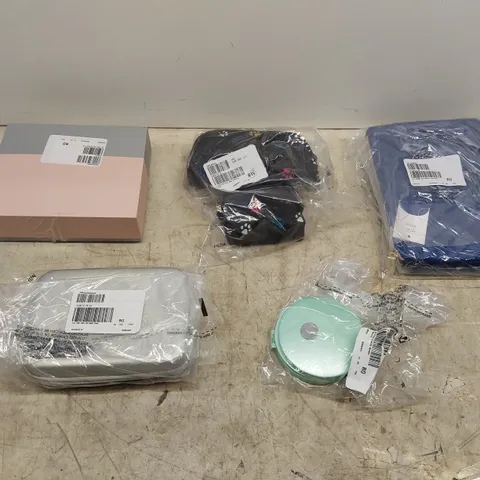 BOX OF ASSORTED HEALTH AND BEAUTY ITEMS INCLUDING: MAKEUP BAG, MAKEUP MIRROR, ANTI-AGING DEVICE, PILL BOX, HAIR REMOVAL KIT (1 BOX)