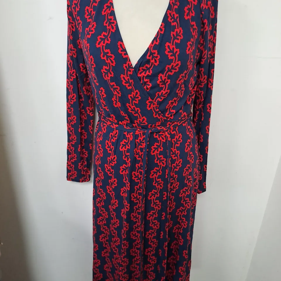 BODEN JERSEY V-NECK DRESS - UK 12P