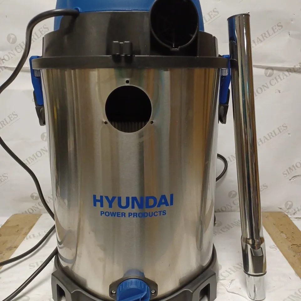 HYUNDAI WET AND DRY VACUUM CLEANER 30L 1400W INDUSTRIAL VACUUM CLEANER